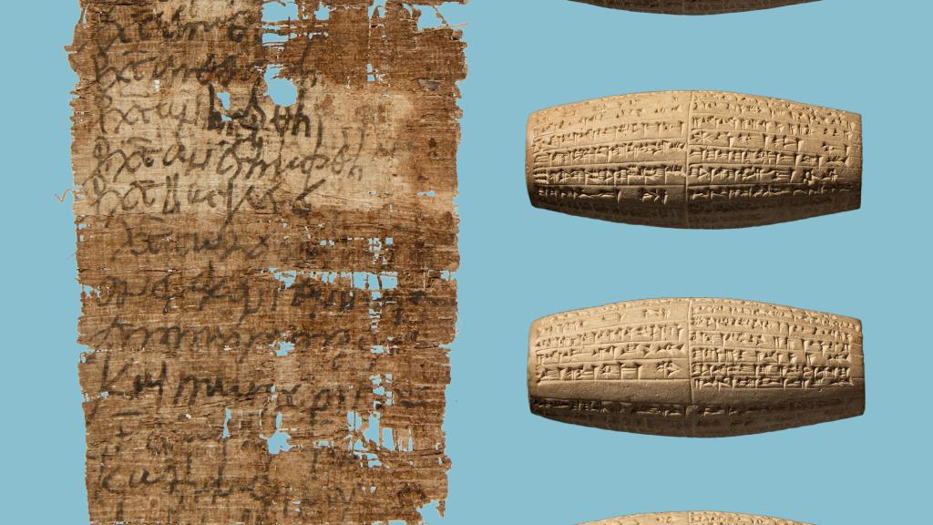 clay cylinder + papyrus (campaign image Collections in the spotlight 2026)