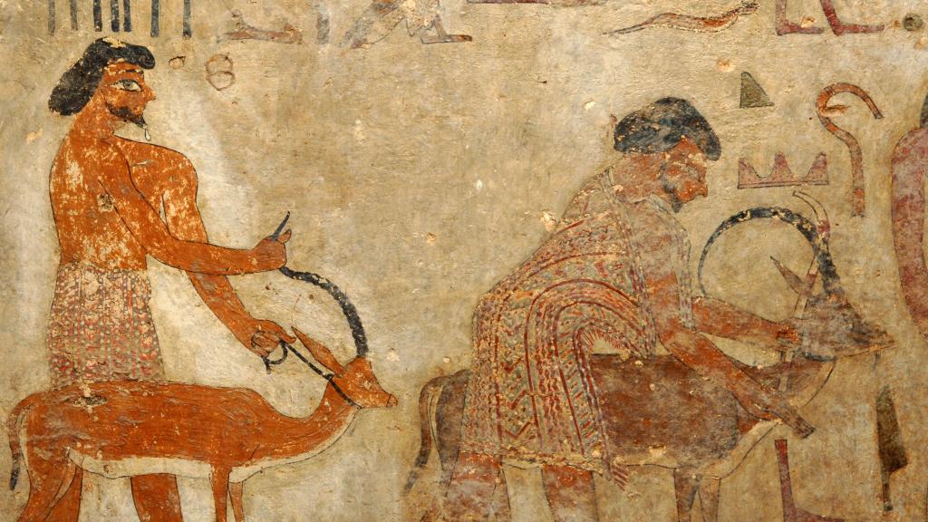 Detail from the tomb of Ibsha at Beni Hassan (Herta Mohr Lecture 2026 campaign image)